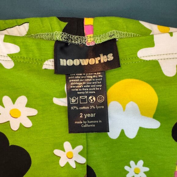 Nooworks Checkered Ladies Kids Legging NWOT - Picture 2 of 4